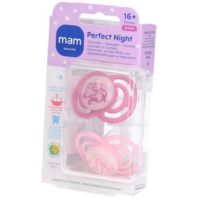 MAM Perfect Night Fopspeen Silicone Pink 16m+