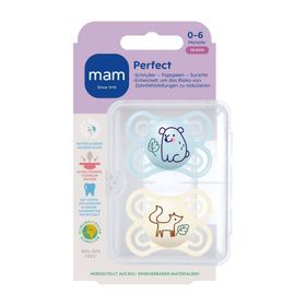 MAM Perfect Tétine silicone bleu 0-6 mois