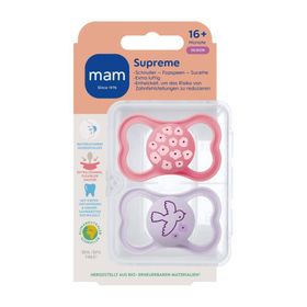 MAM Supreme Tétine  silicone Rose 16 mois et +