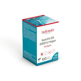 Nutrisan NutriVit D3 2000 IU Vegan softgels 100 en 20 Gratis