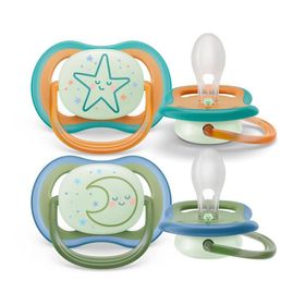 Philips Avent Fopspeen +18m Ultra Air Night Ster/Maan