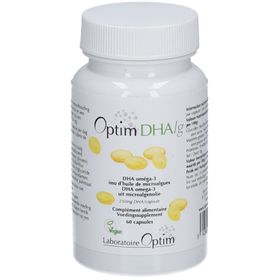 Optim DHA/g – 60 vegane Kapseln mit 250 mg DHA aus Mikroalgenöl