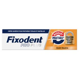 Fixodent Proplus Mordant imbattable - Crème adhésive pour prothèses totales et partielles