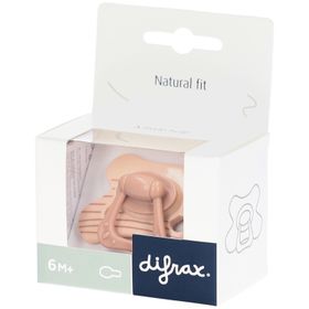 Difrax Natürlicher Schnuller 6m+ Stripy Brown