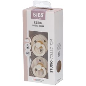 BIBS Studio Colour Schnuller Gr. 2,  6-18 Monate, Ivory/Vanilla