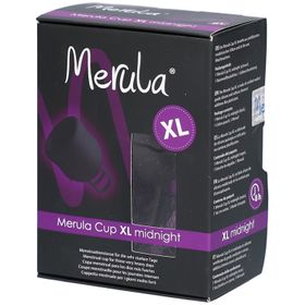 Merula Menstruationstasse Mitternachtsschwarz XL