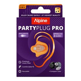 Alpine Partyplug Pro Transparant S+M+L