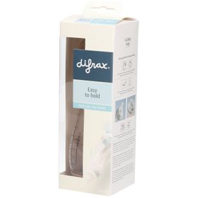 Difrax Anti-Kolik-Flasche mit Griffen, Natural – 240 ml