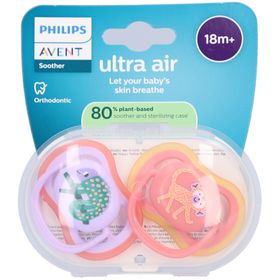 Philips Avent Ultra Air Sucette +18m Luft lila/fuchsia Design