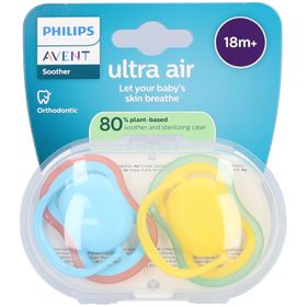 Philips Avent Ultra Air Schnuller +18m Air gelb/türkis