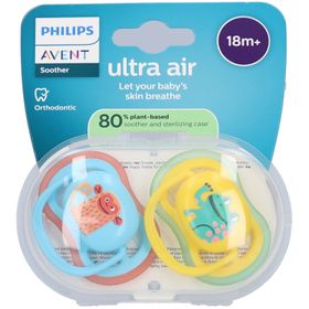 Philips Avent Ultra Air Schnuller +18m Air Frosch/Affe