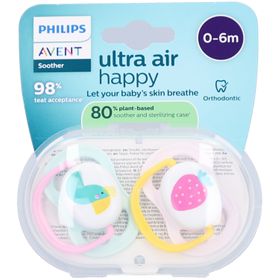 Philips Avent Ultra Air Sucette +0m Air Sammlung Mädchen