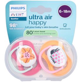 Philips Avent Ultra Air Sucette +6m Air Sammlung Mädchen
