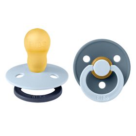 BIBS Sucettes Fusion Rondes Latex 2-Pack Mix Taille 1