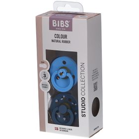 BIBS Studio Duo Garden Schnuller Bee Blue/Breeze Größe 3 | 18+ Monate