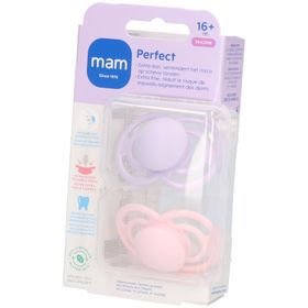 MAM Fopspeen PERFECT Silicone - 16+ - PLAIN PINK
