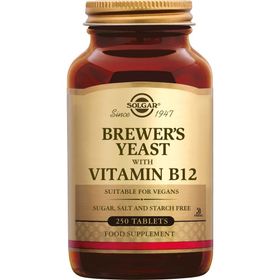 Solgar Levure de Bière - Vitamine B12 -  Beauté Peau, Cheveux, Ongles - 250 comprimés