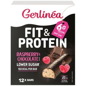 Gerlinéa Carb Reduced - High Protein Barres Chocolat & Framboise