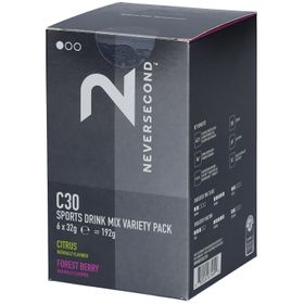 NEVERSECOND C30 Sportgetränk Mix Zitrone, Waldbeere