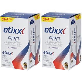 etixx Double Carb Energy Gel PRO LINE Heidelbeere