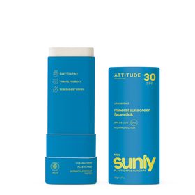 ATTITUDE™ Sunly Bâton Solaire Visage Kids Sans Odeur SPF30