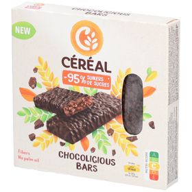 CERECAL Chocolicious - Getreidestängel mit dunkler Schokolade und Reismehl