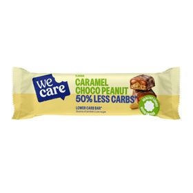 WE CARE Riegel Karamell Schokolade Erdnuss