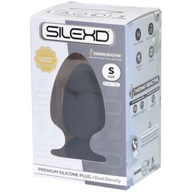 SilexD Plug Premium Silikon Schwarz Small Model 1 (9 x 5,2 cm)
