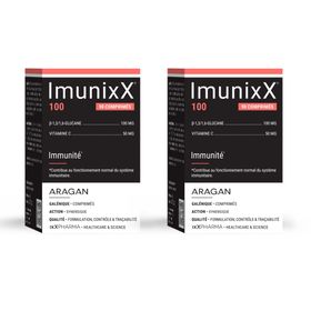 ixX Pharma ImunixX 100 | Boost d'immunité hivernal | Vitamine C et glucane breveté