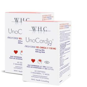 WHC UNOCARDIO Hooggedoseerde omega3 Duo