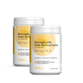 Natural Energy Huile de Bourrache 1000mg + Vitamine E