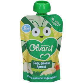 Olvarit Trinkflasche 8m+ Aprikose, Birne, Banane