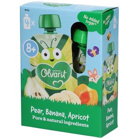 Olvarit | Trinkflasche Obst | Baby Ab 8 Monate | Aprikose Birne Banane