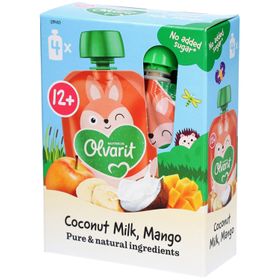 Olvarit | Trinkflasche Obst | Baby Ab 12 Monaten | Mango Kokos Smoothie