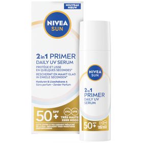 NIVEA Sun 2 en 1 Primer Daily UV Sérum SPF50+