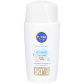 Nivea Sun Ultra Light Daily Fluid + Hyaluron | Light Tinted