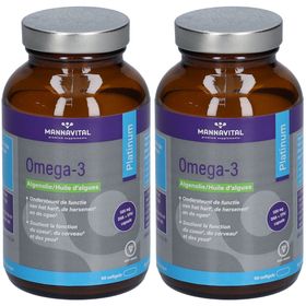MANNAVITAL Omega-3 Algenöl Platinum vegan