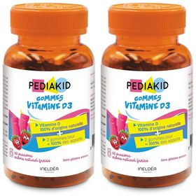 PEDIAKID® Gomme Vitamine D3 Ours Fraise