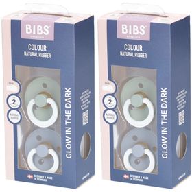 BIBS® BIBS COLOUR Nachtsauger Salbei - Wolke 6 - 18 Monate Größe 2