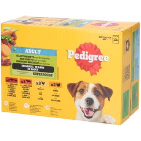 PEDIGREE Frischebeutel für ausgewachsene Hunde – Auswahl-Mix-Multipack