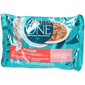 Purina ONE Sterilcat für ausgewachsene Katzen – Lachs & Möhren