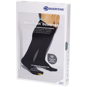 Bauerfeind VenoTrain business AD CCL2 Kniestrümpfe mit geschlossenem Fuß, marineblau, Schuhgröße 41-49, Umfang 56-63 cm