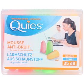 QUIES Lärmschutz aus Schaumstoff NEON 12 Stk