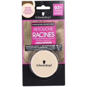 SCHWARZKOPF Retouche Racines - Abdeckender Kompaktpuder für weißes Haar - Dunkelblond