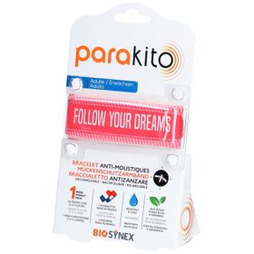 PARAKITO Armband Erwachsene Good Vibes fuchsia