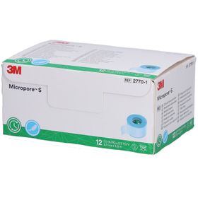 3M Micropore S Sparadrap chirurgisch 2,5 cm x 5 m