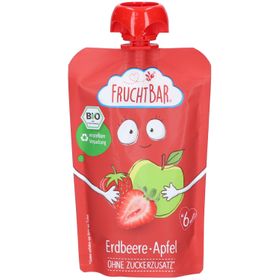 FruchtBar Bio Apfel-Erdbeer-Kompott ohne Zuckerzusatz