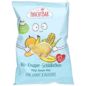 FruchtBar Bio Knusper Schildkröten Mangue Banane Mais ohne Zuckerzusatz