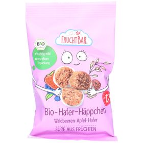 FruchtBar Bio Haferflocken Häppchen Rote Früchte und Apfel Ab 12 Monate