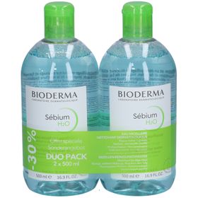 BIODERMA Sébium H2O Mizellenwasser Reinigender Make-up Entferner Duo-Pack